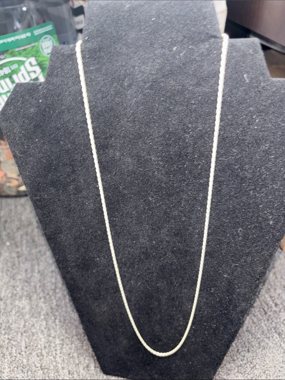 925 Sterling Silver Rope Chain Necklace - Women Jewelry